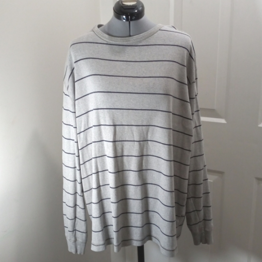Basic Edition Longsleeved Striped Pull-Over 2 X - image 2